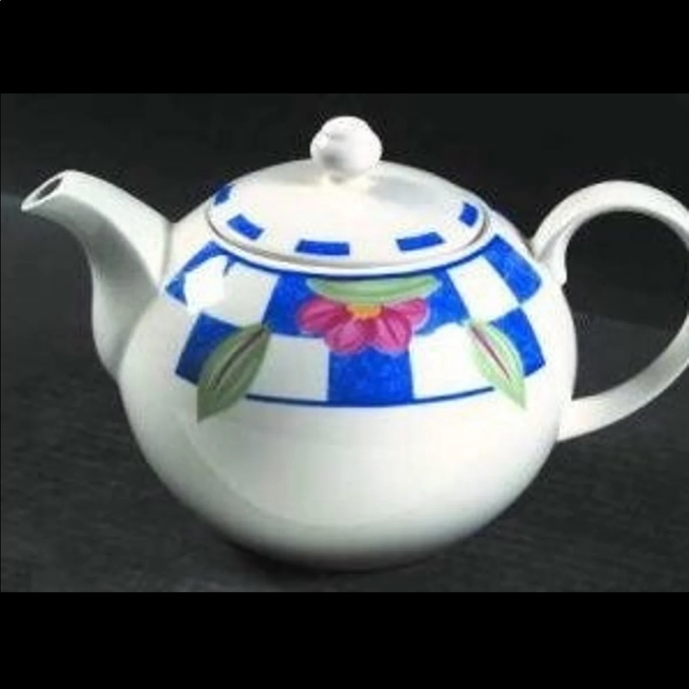 Johnson Brothers Hopscotch Blue teapot